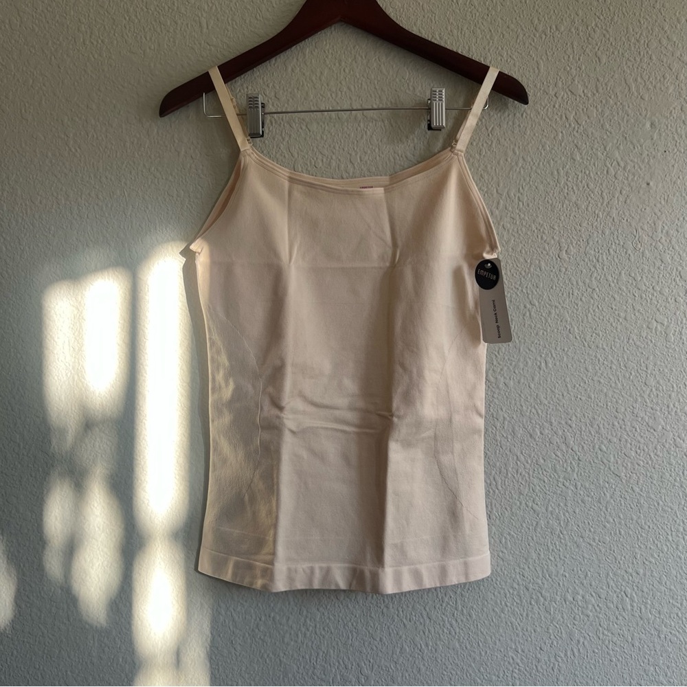 Shapermint Empetua Cream Spaghetti Strap Cami